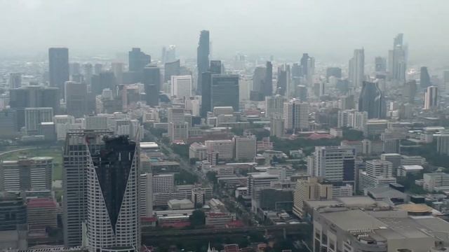 Вид на Бангкок с небоскрёба Baiyoke Sky смотреть онлайн