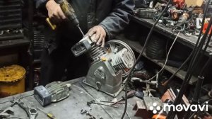 Remeza СБ4С/100 LB30A ставлю коленвал, шатуны, прокладки от компрессора Калибр. ( в конце видео)