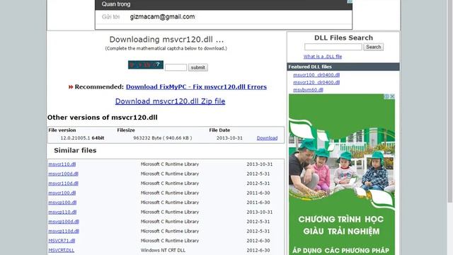 [iGun] Hướng dẫn fix lỗi MSVCR120.dll is missing смотреть онлайн