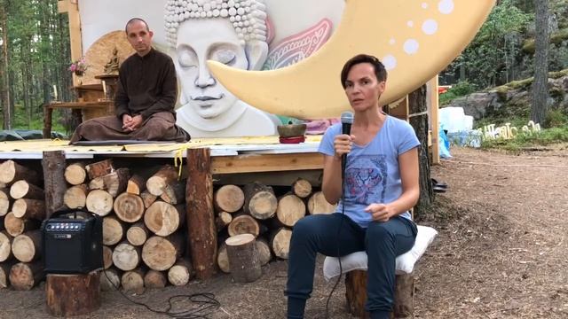 Отзыв 6 о ретрите-випассане с Аджаном Хубертом - в лагере Перезагрузка Family на Ладоге 2018 смотреть онлайн