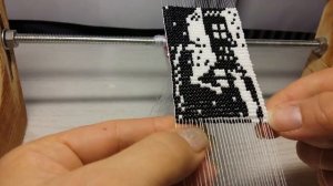 DIY. Плетение из бисера на станке. Ткачество бисером.
