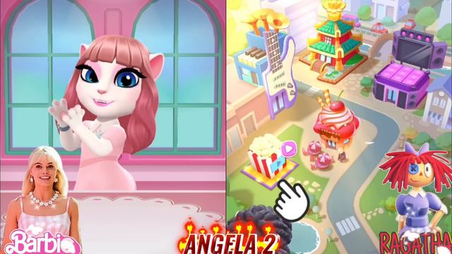 My Talking Angela 2 😻 || Barbie VS Ragatha || Cosplay