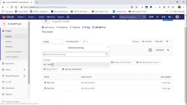 Create branch gitlab смотреть онлайн