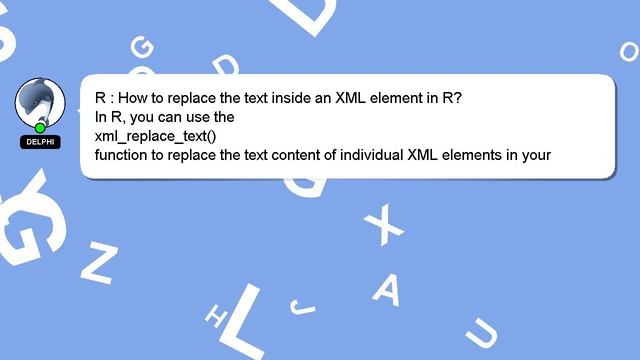 R : How to replace the text inside an XML element in R? смотреть онлайн