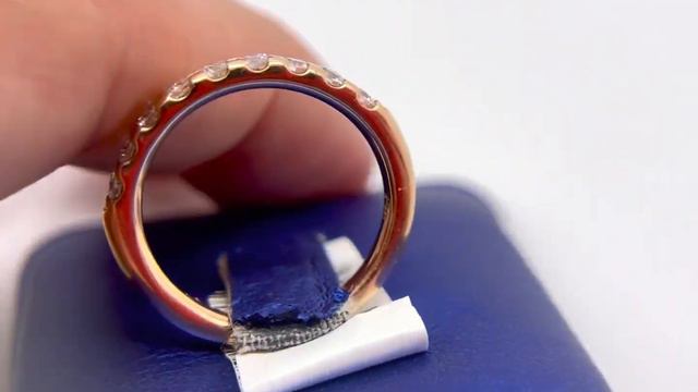 Womens Natural Diamonds Wedding Ring Band 0.46 Carats Total 14k Rose Gold смотреть онлайн