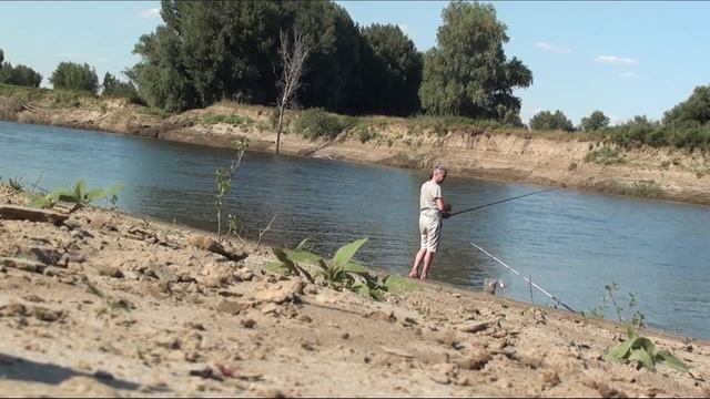 Погружение в тишину природы: Медитативная рыбалка на берегу Ахтубы. Тишина реки, природные пейзажи. смотреть онлайн