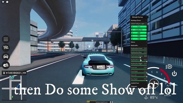 (Updated) Midnight Racing GUI (Slam your car, Car speed) смотреть онлайн