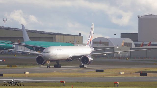 4K | 2021 Aeroflot Russian Airlines Latest Boeing 777-300ER (VQ-BFO) 'S.Govorukhin" Missed approach смотреть онлайн