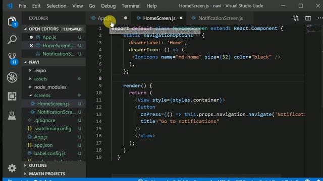 #5 - code clean up | React Navigation v 3.x | react native tutorials in hindi смотреть онлайн