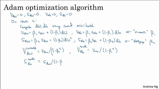 Adam Optimization Algorithm (C2W2L08) смотреть онлайн