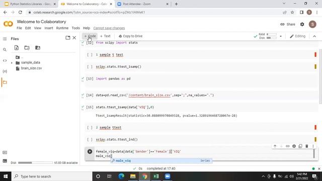Machine Learning/Pandas Library/Hypothesis Testing смотреть онлайн