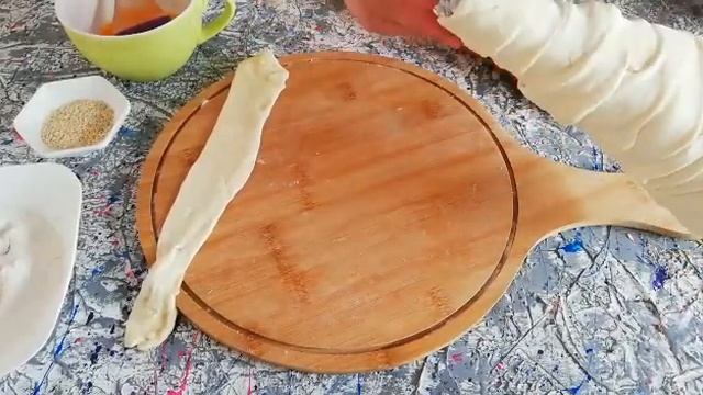 РОГ ИЗОБИЛИЯ ИЗ СЛОЕНОГО ТЕСТА. ОЧЕНЬ ВКУСНО И БЫСТРО. ҚАЗАҚША РЕЦЕПТ. смотреть онлайн