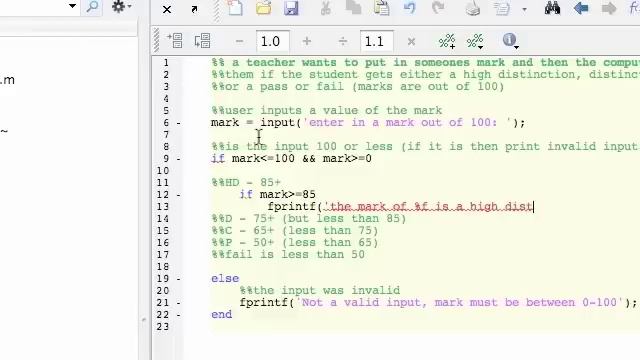 3.2 Mark Grading Example using If and Else Statement in MATLAB смотреть онлайн