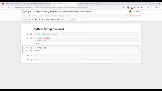 22-Python String Reversal смотреть онлайн