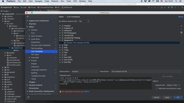 PHPStorm Live Templates для быстрого создания Magento 2 модулей смотреть онлайн