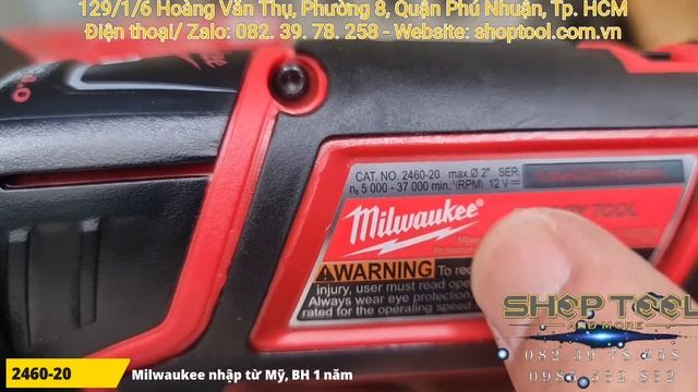 MÁY MÀI KHUÔN Milwaukee 2460-20 Dùng pin 12v, Hàng Nhập từ Mỹ | 0823978258 SHOPTOOL смотреть онлайн