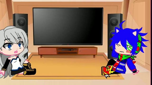 Rebecca + Sonic React To Sonic,dark Sonic And Exe (warning Ship) #gachaclubreact #gachaclub