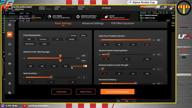 Testejant Setups Moza R5 a rFactor2 смотреть онлайн