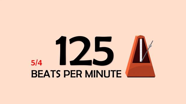 125 BPM 5/4 Metronome смотреть онлайн