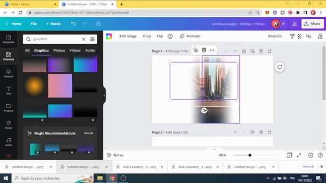 Double Exposure Effect on Canva смотреть онлайн
