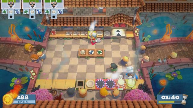 Overcooked! All You Can Eat: Overcooked 2 Campaign Level 1-2 PS5 4K Gameplay смотреть онлайн