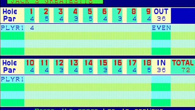 Jack Nicklaus' Greatest 18 Holes of Major Championship Golf for the NEC PC-88 смотреть онлайн