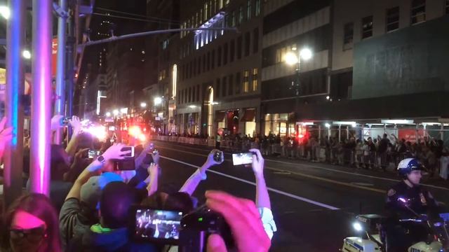Pope Francis in NYC. Кортеж Папы Римского. смотреть онлайн