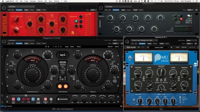 Mastering compressor shoot out - Acustica-Audio Ivory 4, Magenta 5, SPL Iron and Pulsar Mu смотреть онлайн