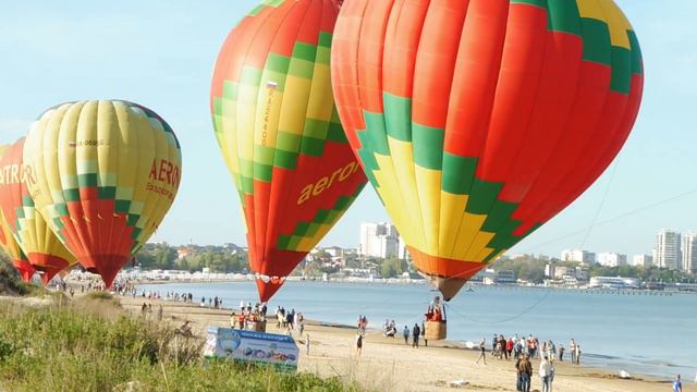 Воздушные шары 🌞 над пляжами Чёрного моря // Анапа смотреть онлайн