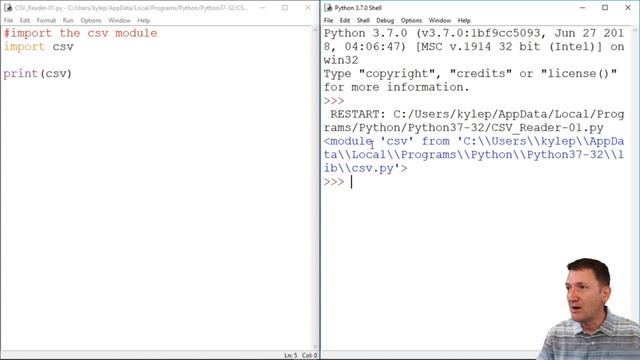 Solution step #1 -- .CSV module python project смотреть онлайн