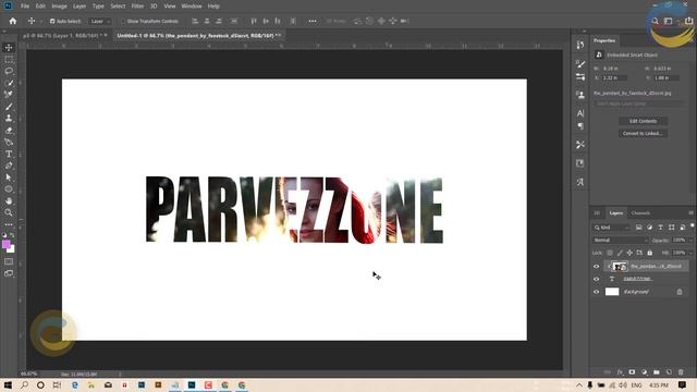 How to Put Image In Text In Photoshop .ফটোশপে টেক্সটে চিত্র কীভাবে রাখবেন смотреть онлайн