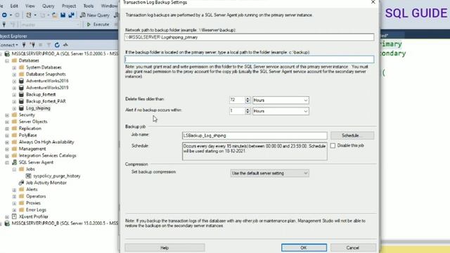 LOG SHIPPING SQL SERVER смотреть онлайн