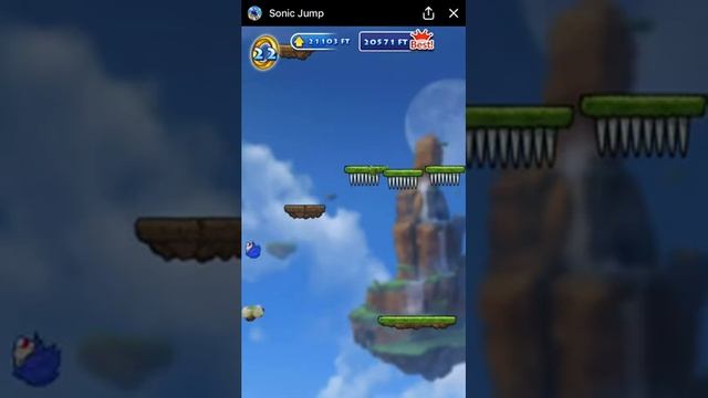 Sonic Jump - Facebook Messenger Gameplay HD смотреть онлайн