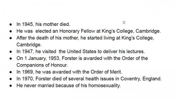 E.M. Forster biography/ Who wrote A Passage to India?