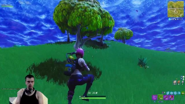 Одинокая рокерша аквалангистка дает люлей в Fortnite смотреть онлайн