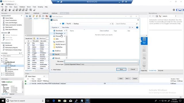 How to Export MySQL Table Data to CSV file in Workbench - MySQL DBA Tutorial смотреть онлайн