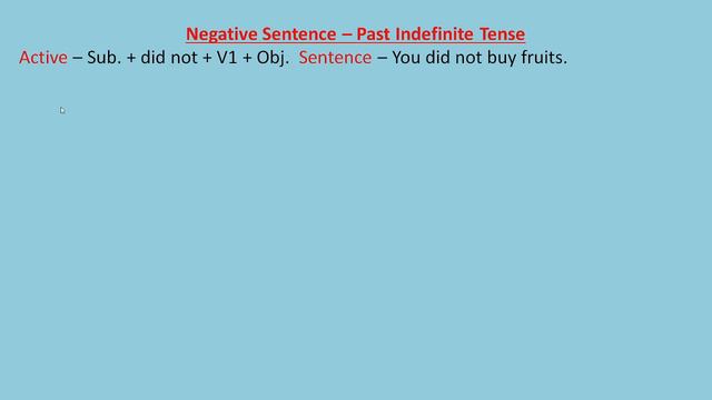 Past Indefinite Tense, Active to Passive, Negative Sentence, English Grammar смотреть онлайн