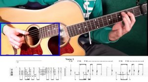 James Blunt - You're beautiful - solo guitar (+урок и табы)