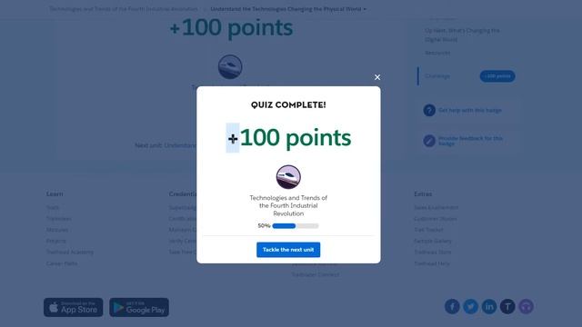 Technologies and Trends of the Fourth Industrial Revolution Salesforce Trailhead Answers смотреть онлайн