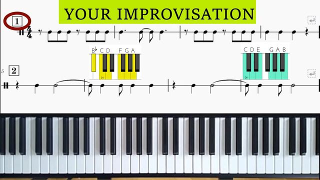 SIMPLE PIANO IMPROVISATION Exercises with Jazz HIP-HOP: SCALES + RHYTHMS [3] смотреть онлайн