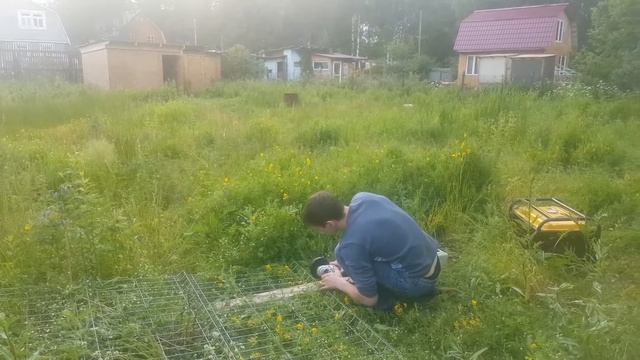 VLOG.Вольер с выгулом для Алабая и Немцев готов.Ура нас 1000. Спасибо всем смотреть онлайн