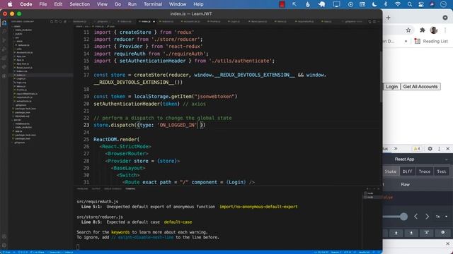 Authentication in React #13 - Maintaining Authentication on Refresh смотреть онлайн