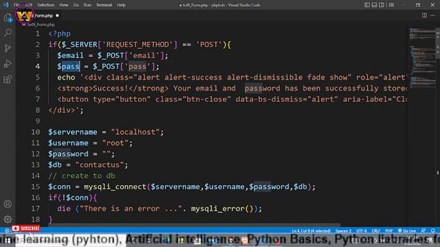 How to Insert Form Data into Database using PHP| Part-2 | PHP Form Sending data to Database смотреть онлайн