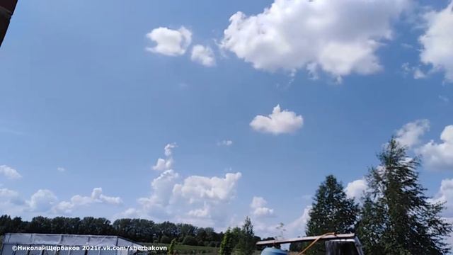 Развитие кучевых облаков. Ускорено. #cumulus смотреть онлайн