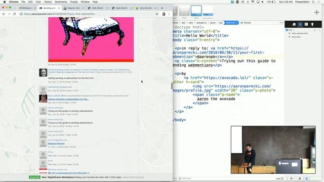 Sending Your First Webmention - IndieWebCamp Düsseldorf 2019 смотреть онлайн