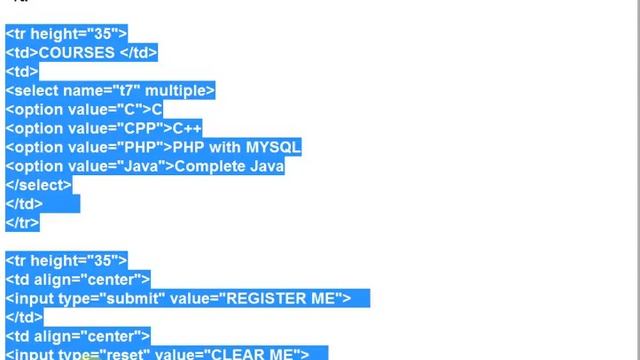 how to design html student or employee information form смотреть онлайн