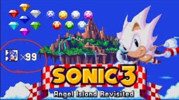 Полное Прохождение SONIC 3 A.I.R! (ВСЕ ИЗУМРУДЫ, 99 ЖИЗНЕЙ)