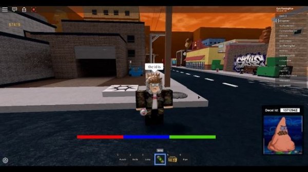 A ROBLOX SPRAY PAINT ID (CHECK DESCRIPTION MORE CODES)