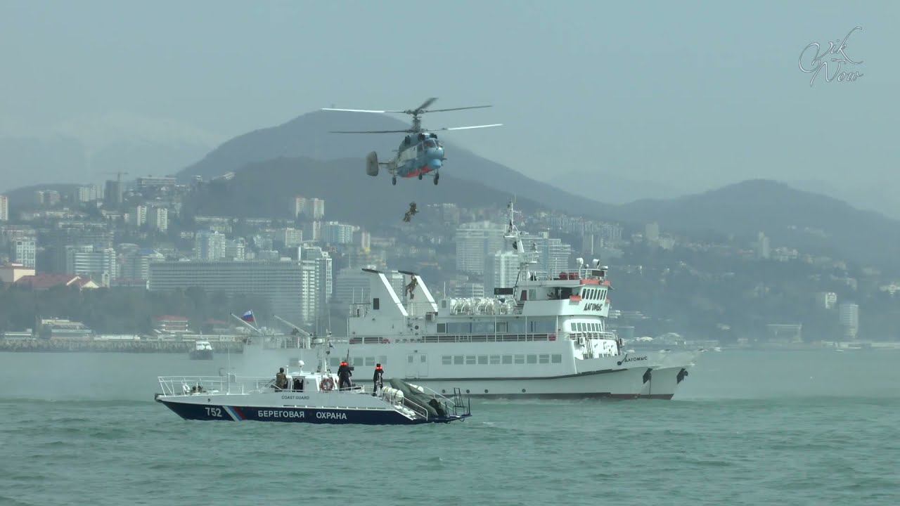 Захват судна террористами. Учения в Чёрном море Сочи 2021 г смотреть онлайн