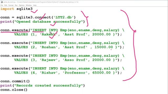 Python and SQLite Tutorial: Insert Records to SQLite Table using Python смотреть онлайн
